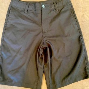 Black Under Armour golf shorts
